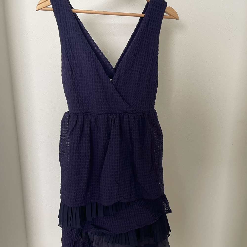 Blue navy layered dress